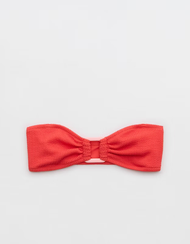 Aerie Crinkle Ring Bandeau Bikini Top | American Eagle Outfitters (US & CA)