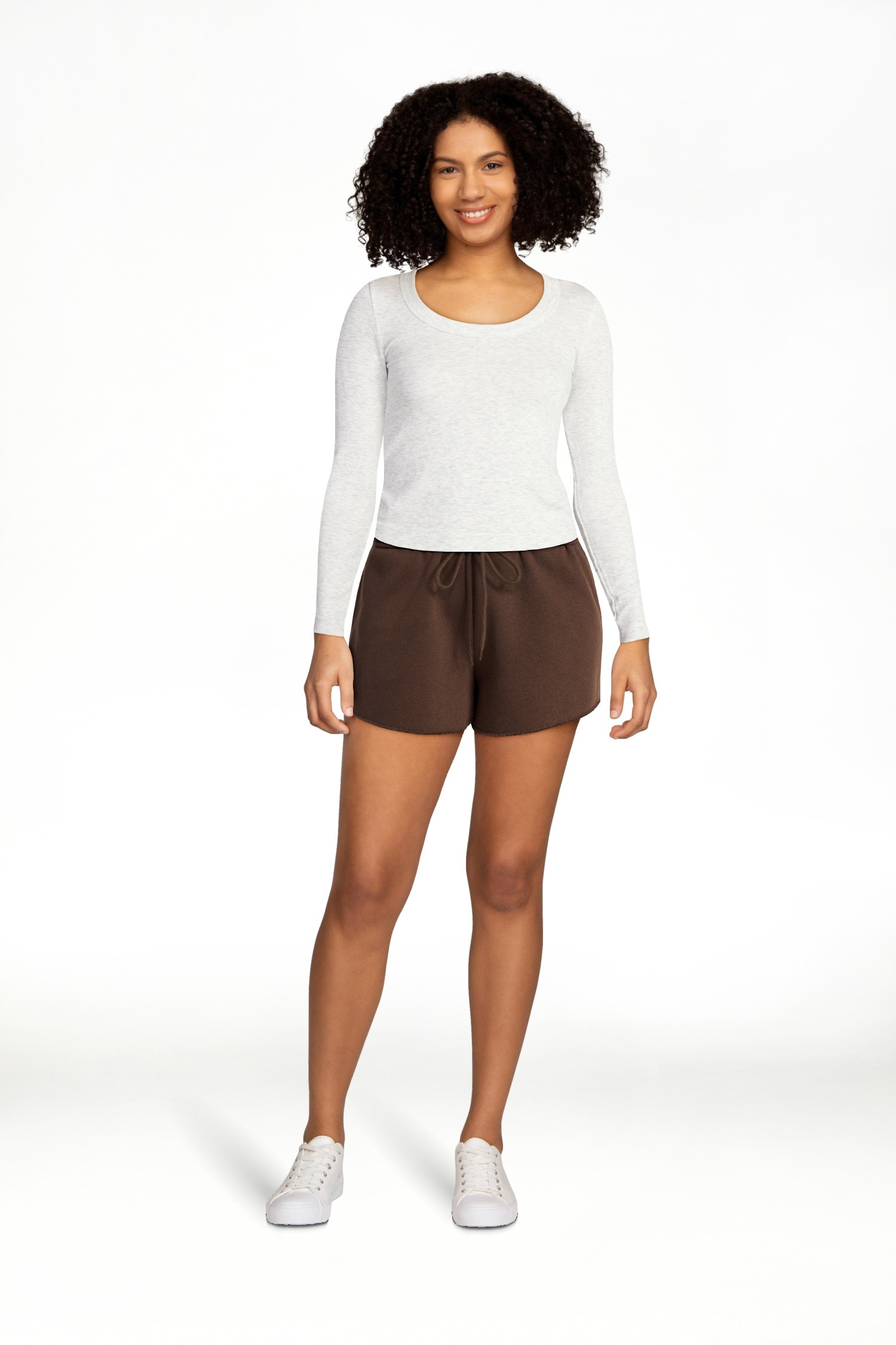 No Boundaries Seamless Scoop Neck Top, Women's XXS-XXL | Walmart (US)