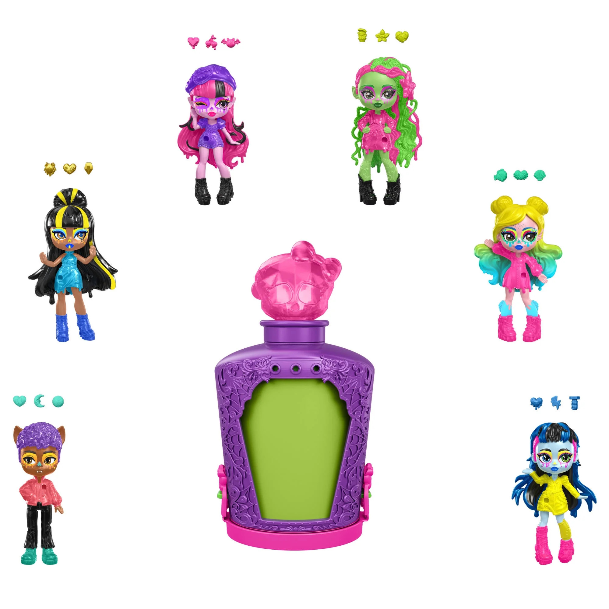 Monster High Potions Mini Dolls, Surprise Character Figures with Water Reveal (Characters May Var... | Walmart (US)