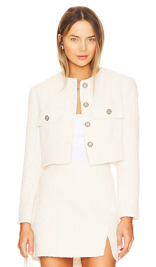 Covina Jacket in Cream | Revolve Clothing (Global)