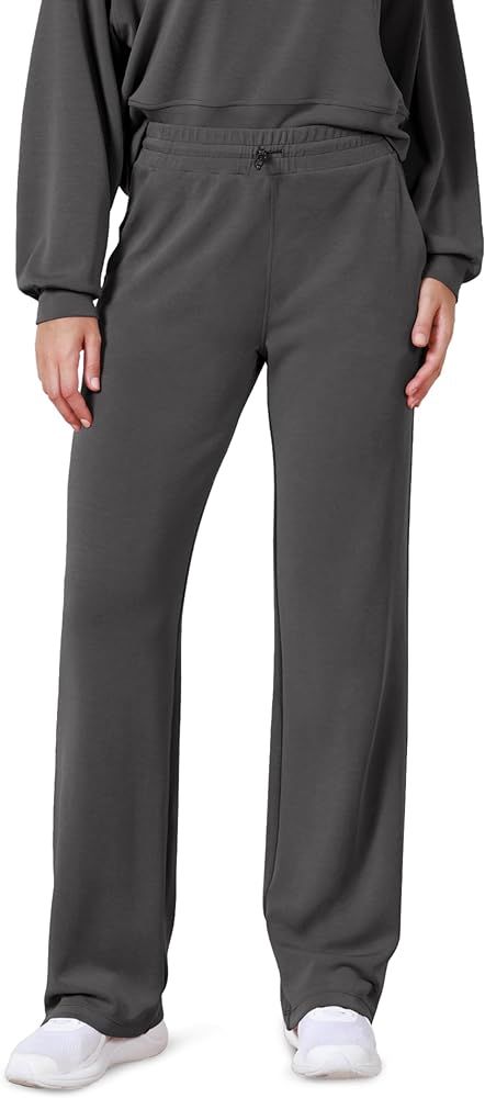 ODODOS Women's Modal Soft Wide Leg Pants with Pockets Adjustable Shockcord High Waist Casual Loun... | Amazon (US)