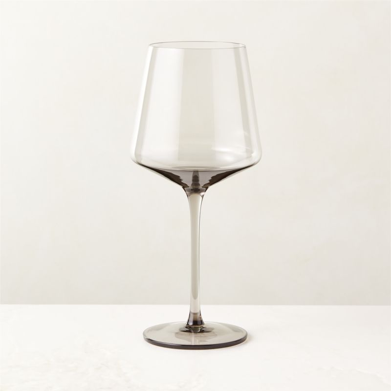 Muse Modern Smoked White Wine Glass + Reviews | CB2 | CB2