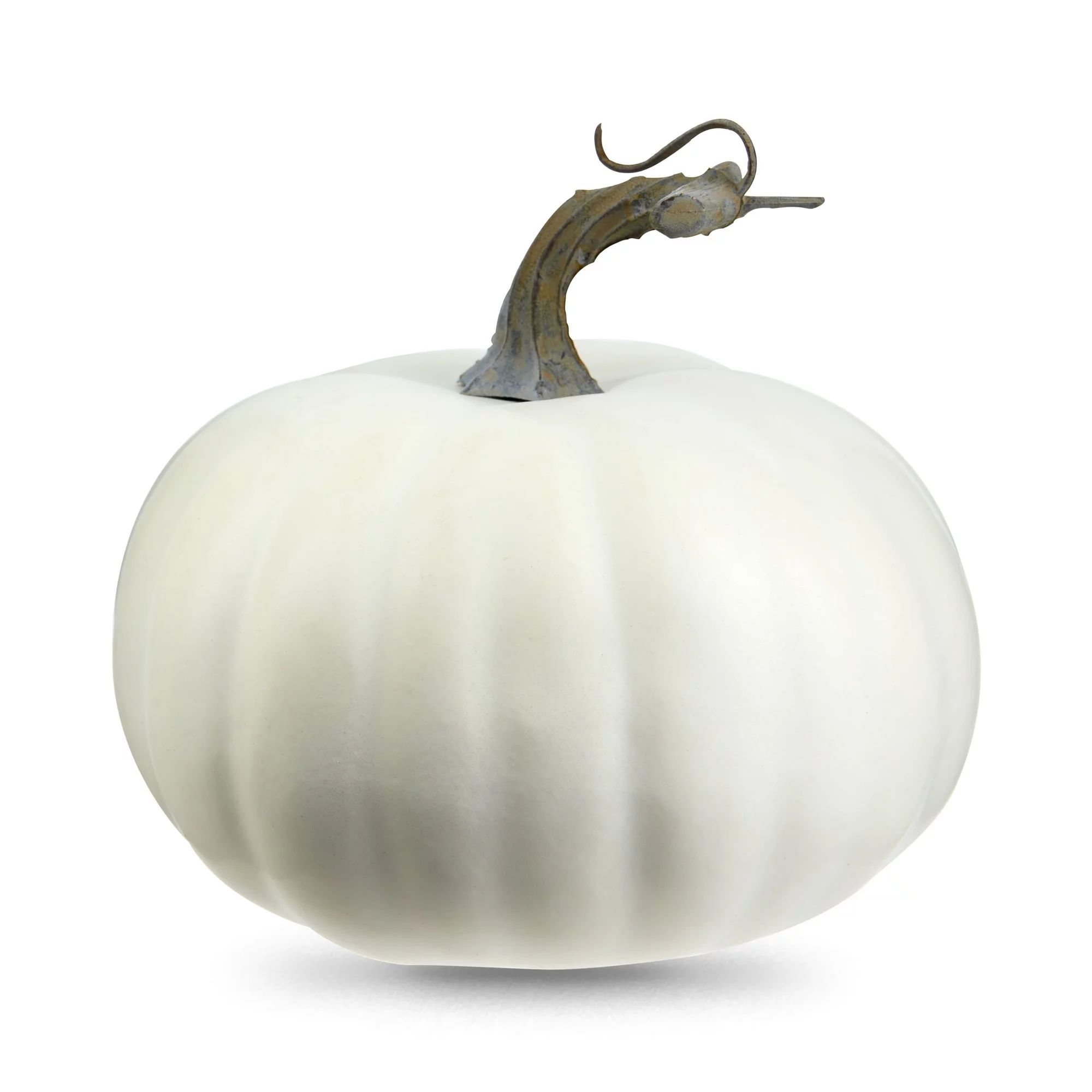 3 inch Height Harvest Large White Pumpkin Decoration, Way to Celebrate | Walmart (US)