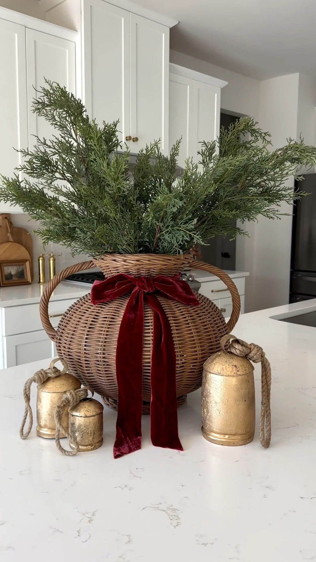 These cedar stems are a holiday decor staple and they’re back this year! They come in 2 sizes. I have the longer stem in the vase, and I used 2 of the small stems to make the holiday swag above our picture frames. #holidaydecor #christmasdecor #cedarstems #target #hearthandhand


#LTKFindsUnder50 #LTKSeasonal #LTKHome