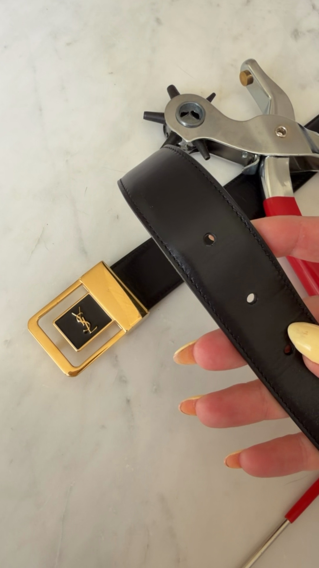 Heavy duty, leather belt hole puncher. You can also use this to adjust bags with straps. Designer, high waisted, low waisted,  designer saves.

#LTKSaleAlert #LTKWorkwear