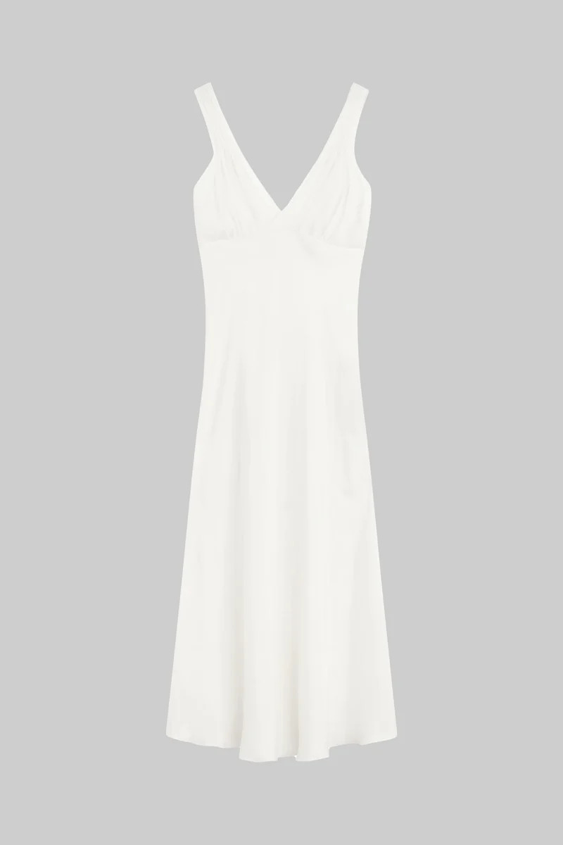 Roma Deep V Slip Dress | LESET