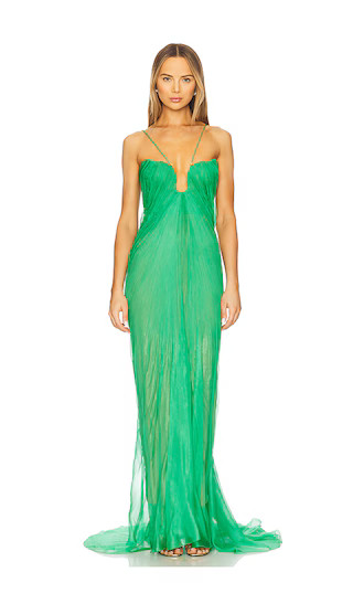 Raisa Dress in Emerald Green | Revolve Clothing (Global)