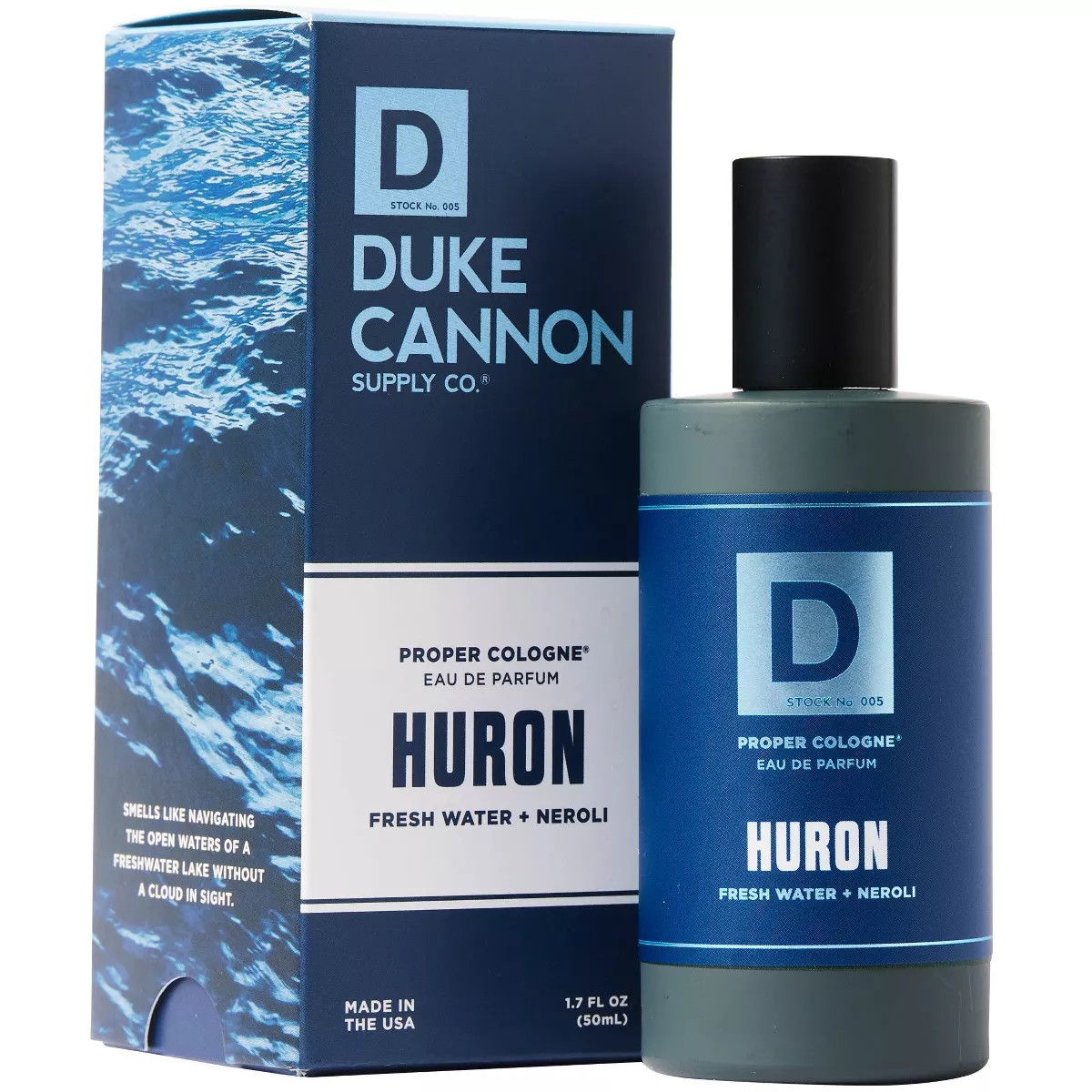 Duke Cannon Men's Huron Proper Cologne - Fresh Water & Neroli Cologne - 1.7 fl oz | Target