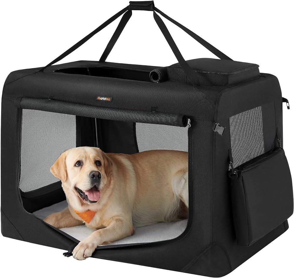 Feandrea Dog Carrier, Collapsible Pet Carrier, XXXL, Portable Soft Dog Crate, Oxford Fabric, Mesh... | Amazon (US)