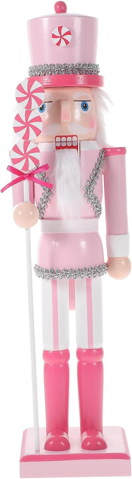 PASOLABE Pink Nutcracker Christmas Decorations 14 Inch Pink Nutcracker Figures Pink Christmas Nut... | Amazon (US)