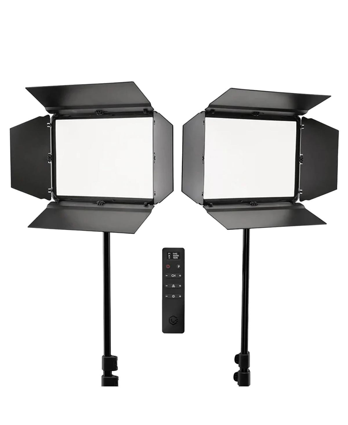 Lume Cube Studio Panel Led 2-Light Kit with Barndoors and Stand - Black | Macy's