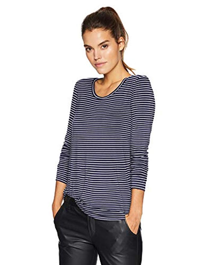 Daily Ritual Women's Jersey Long-Sleeve Scoop-Neck Swing Tunic | Amazon (US)