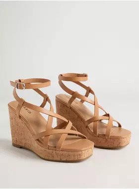 Square Toe Strappy Wedge (WW) | Torrid (US & Canada)