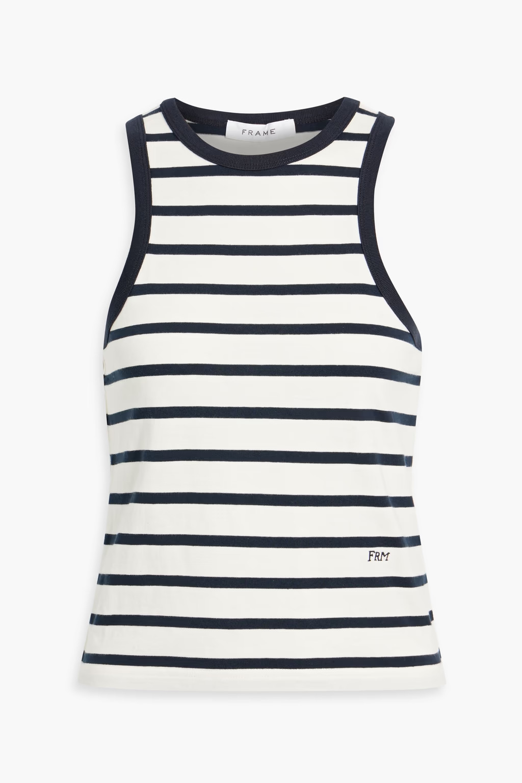 Striped cotton-jersey tank | The Outnet (US and CA)