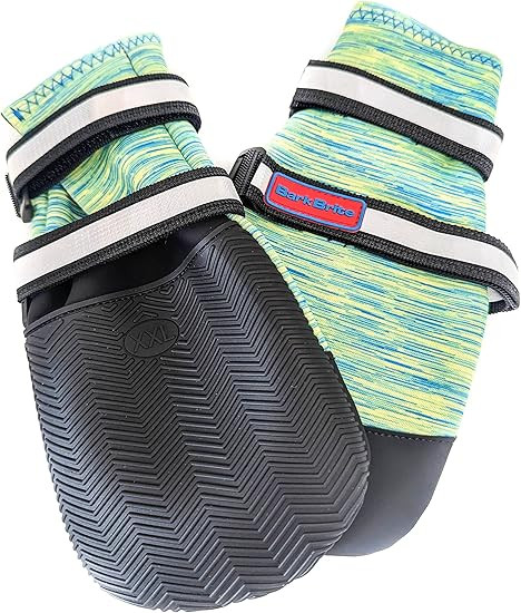 All Weather Neoprene Paw Protector Dog Boots with Reflective Straps in 5 Sizes! (Turquoise XXL)  ... | Amazon (US)