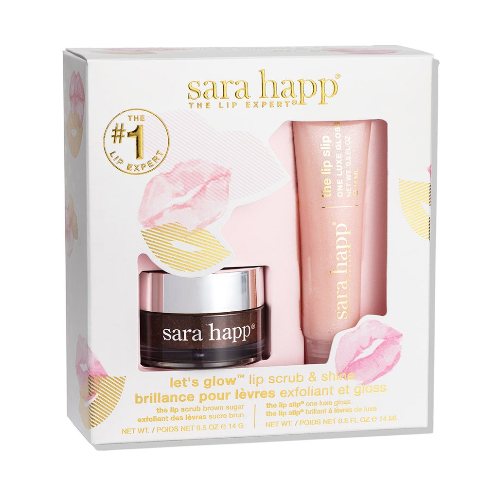 Let's Glow™ Lip Scrub & Shine Kit | Sara Happ