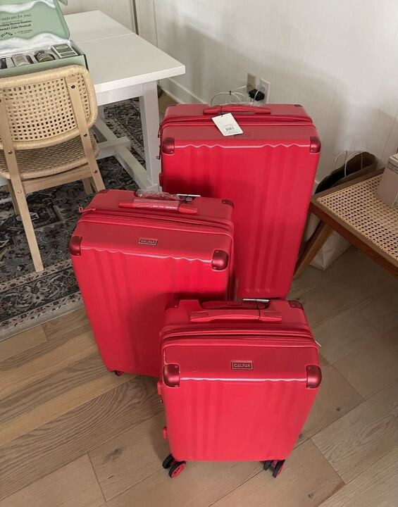 [5/10/26] calpak sale!! Ambeur 3-Piece Luggage Set in Metallic Red is currently 33% off! Such a great deal if you’re looking for new travel items 

 #LTKSaleAlert #LTKTravel
