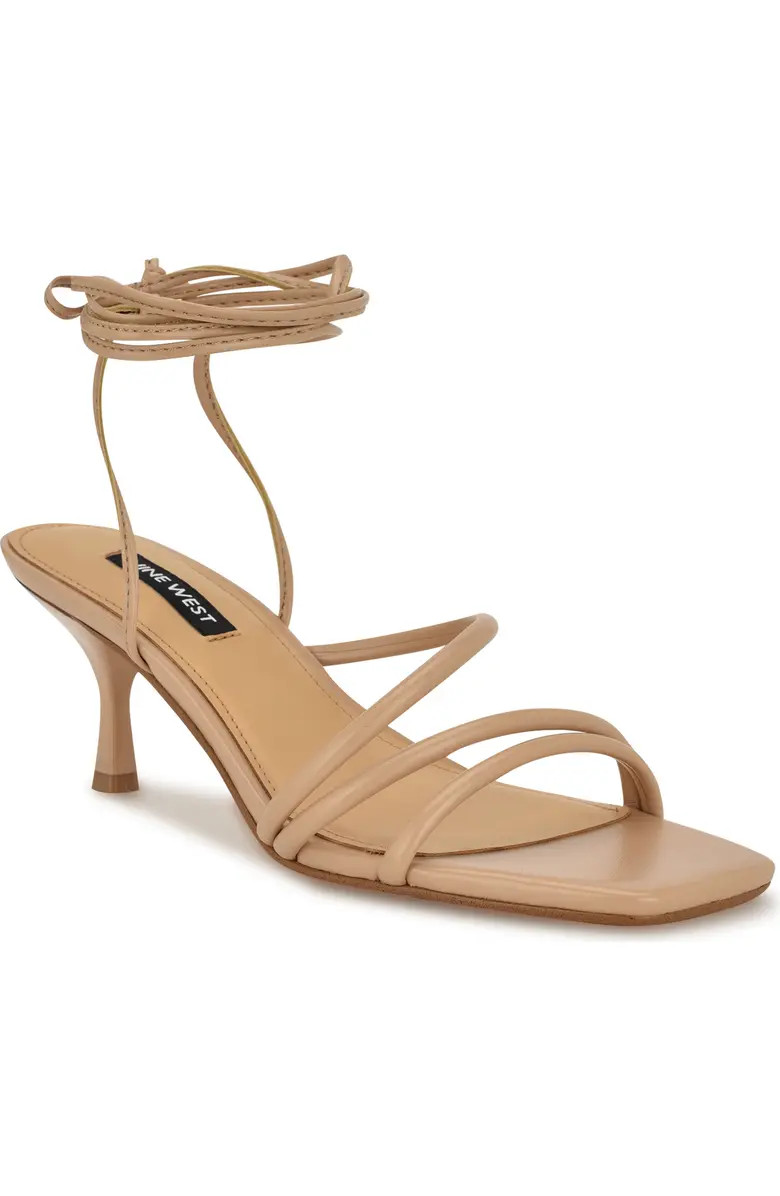 Nine West Hendy Ankle Wrap Sandal (Women) | Nordstrom | Nordstrom