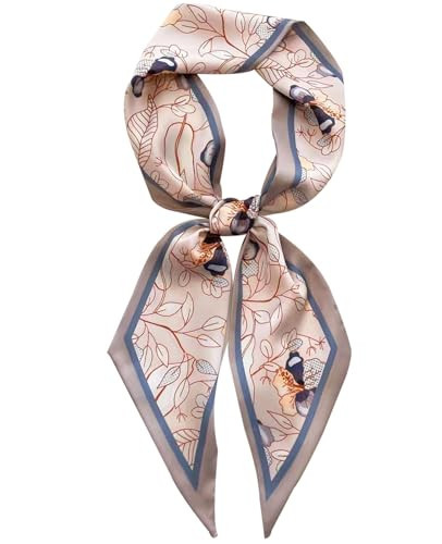 Hioyiwse Head Scarf Hair Neck Scarves For Women Purse Bag Scarfs For Handbags Silky Long Thin Satin Headscarf Fashion Lightweight 59 * 5.9inch B32 | Amazon (US)