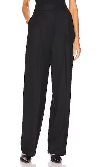 Theory Pleat Trouser in Black. - size 4 (also in 0, 00, 10, 2, 8) | Revolve Clothing (Global)