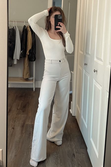 Work outfit, trousers, chic work outfit, body suit 

#LTKworkwear #LTKunder100
