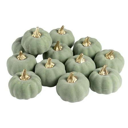 Jierger 12 Pcs Artificial Pumpkins Pumpkin Fall Decor for Autumn Thanksgiving Halloween Decorations Pumpkins for Thanksgiving Halloween Christmas Indoor Outdoor Home Wedding Fireplace Decoration | Walmart (US)