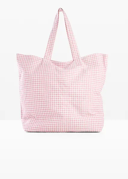 Canvas Shopper mit Vichykaro Print | Bonprix DE