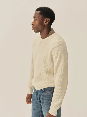 Sand Dollar Seafarer Cotton Rib Crew | Buck Mason