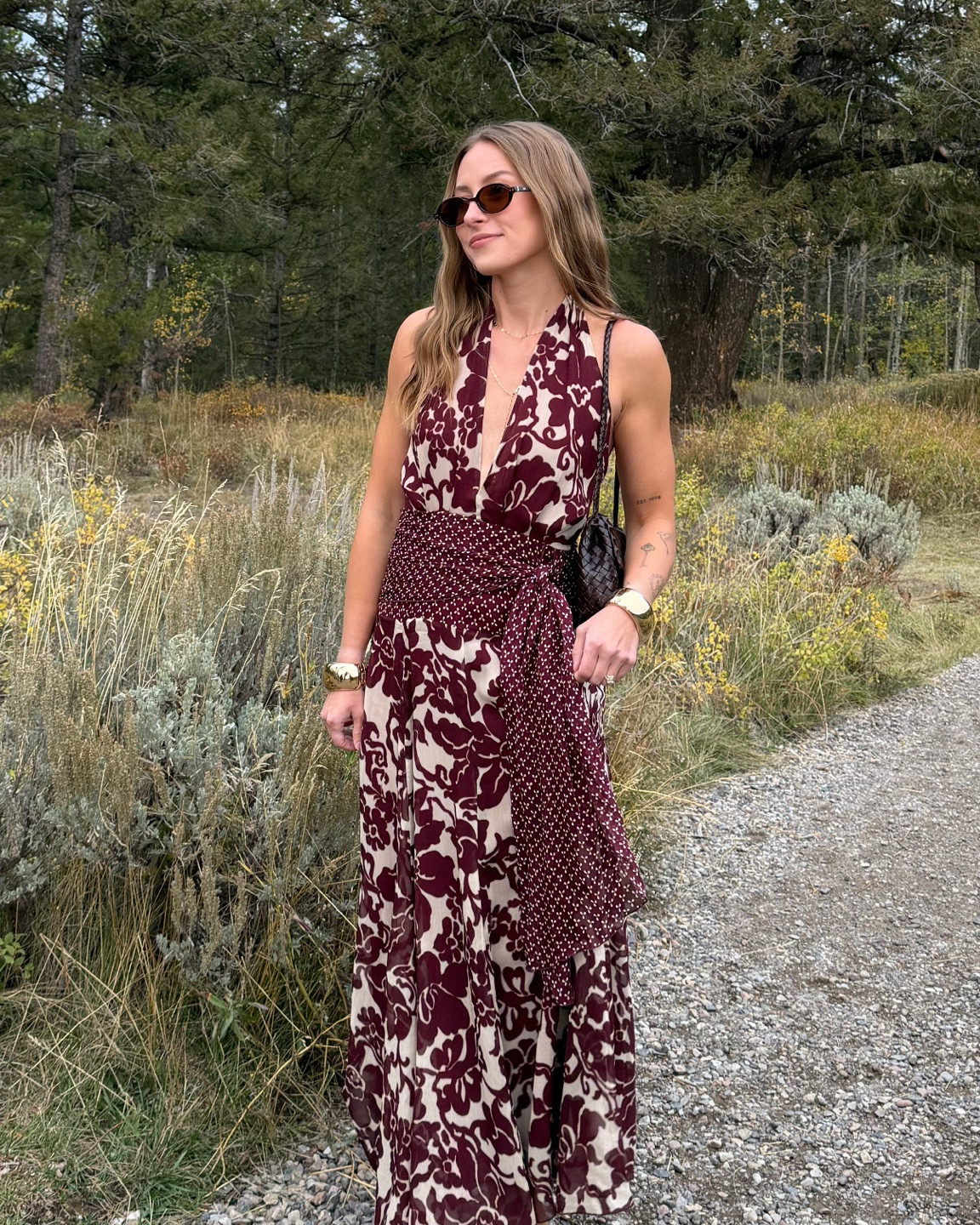 9/29/26 My Favorite Wedding Guest Look 🤠🤎

Wedding 5 of 6 this year and this might officially be my favorite look 🤎 It just felt SO me — a little western, relaxed but still dressed up + perfect for a chilly wedding out west.
Wearing this Baymo dress with my Tecovas boots, an Amazon knit shawl for when the temperature dropped + my older Loeffler Randall bag. Finished with Amazon gold bangles + sunglasses for a little high-low mix.
One of those outfits I genuinely didn’t want to take off 🤠🏔️ Linking everything I can here!

#LTKootd #LTKSeasonal #LTKWedding