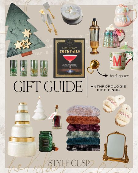 Holiday Gift Guide: Anthropologie Gift Finds

Christmas tree cheese board, cocktail book, housewarming gift, gift for him, gift for her, holiday coffee mugs, holiday candles, ugg slippers, bottle opener, holiday shot glasses, fur throw pillow


#LTKGiftGuide #LTKhome #LTKHoliday