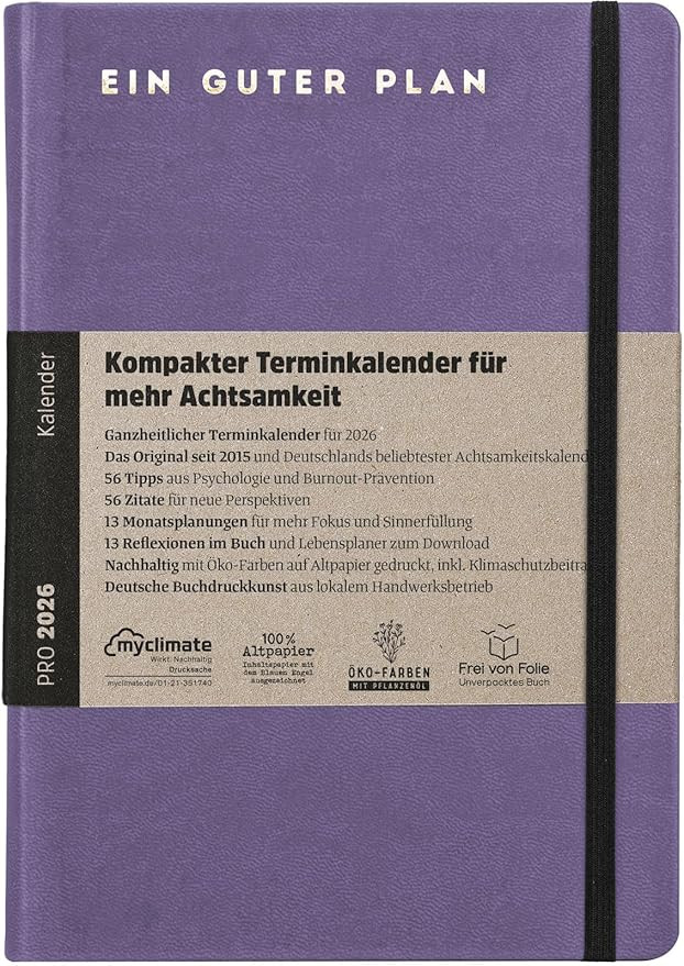 Ein guter Plan Pro 2026– Kompakter Terminkalender für mehr Achtsamkeit im Alltagschaos – Dat... | Amazon (DE)