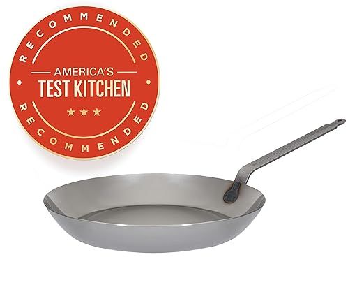 Matfer Bourgeat, Gray 0 Black Steel Round Frying Pan, 10 1/4-Inch | Amazon (US)