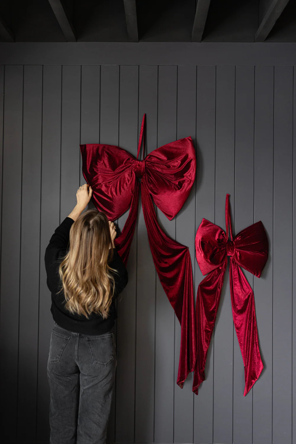 Oversized Red Velvet Bow | By Luxe B Co. | luxe bCO