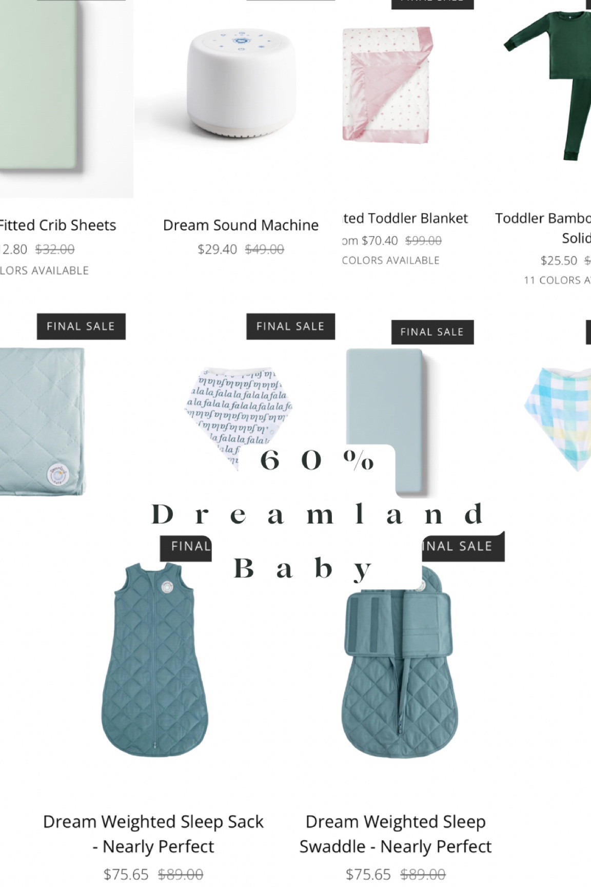 Dreamland baby sale!
Code PEGGYKOMM additional 10%

#LTKkids #LTKsalealert #LTKbaby