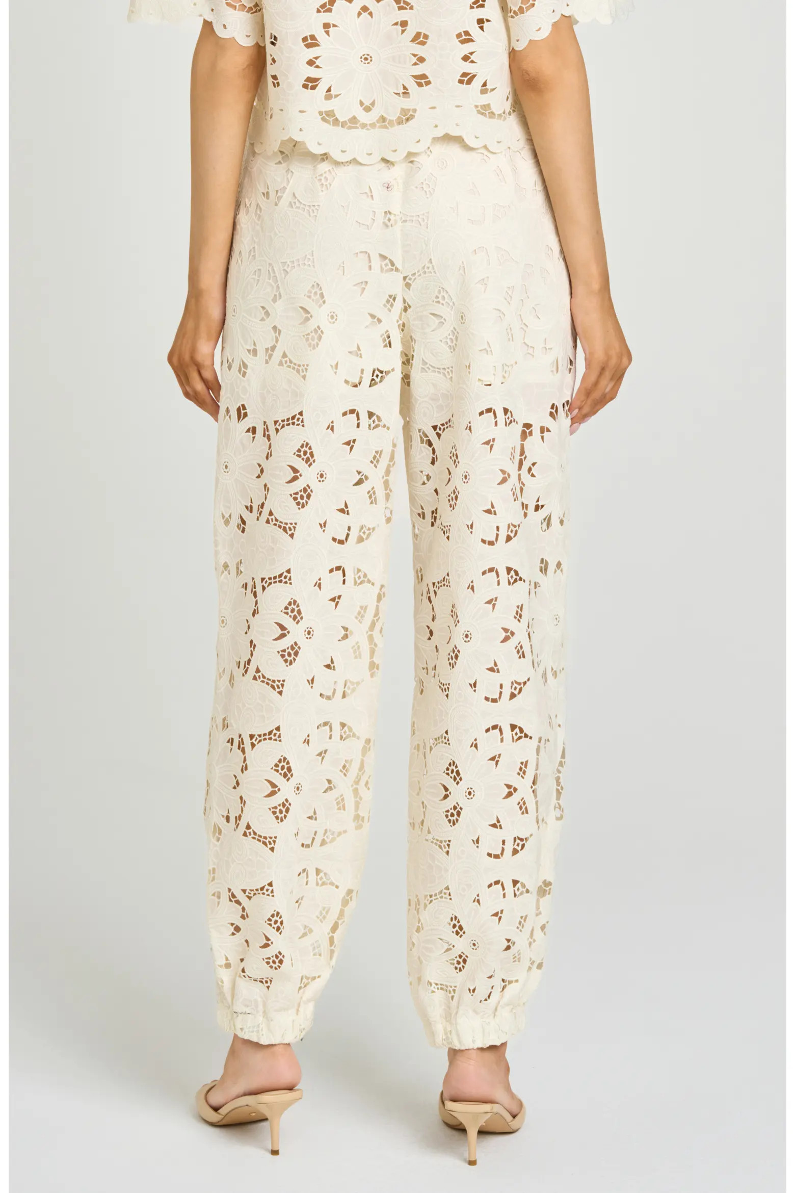 Steph Floral Cotton Lace Balloon Pants (Women) | Nordstrom | Nordstrom