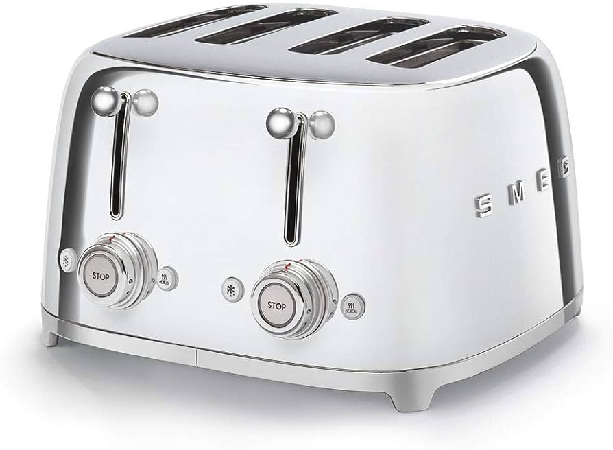 Smeg 4 Slot Toaster Chrome TSF03 SSUS | Amazon (US)