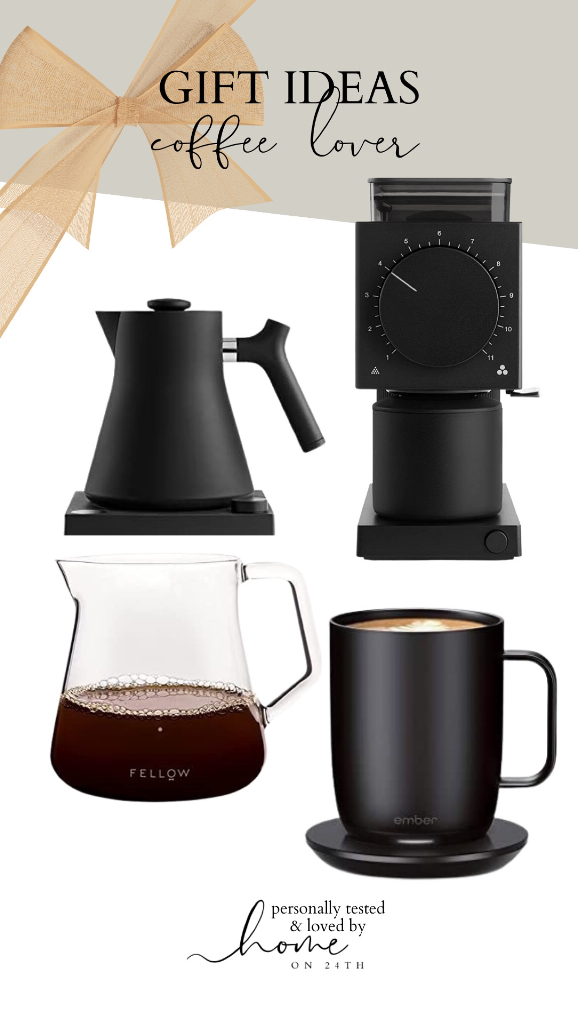 GIFT GUIDE: coffee lover
.
Devin researched and slaved over this purchase last year and as my resident coffee expert, I must say, he picked the right gear. We couldn’t go without these 4 pieces to make coffee every day!

#LTKhome #LTKHoliday #LTKSeasonal