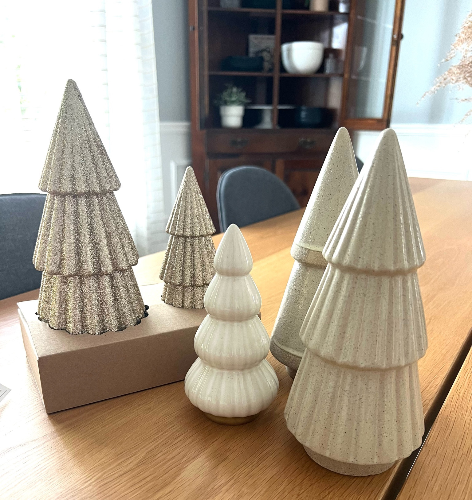 Different color and textured trees are my favorite way to decorate! Here are my current favorite affordable trinkets for indoor Christmas decor! 

#LTKHoliday #LTKSeasonal #LTKHome