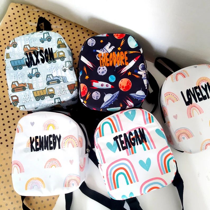 Toddler Gift for Boys Personalized Kids Backpack Preschool - Etsy | Etsy (US)