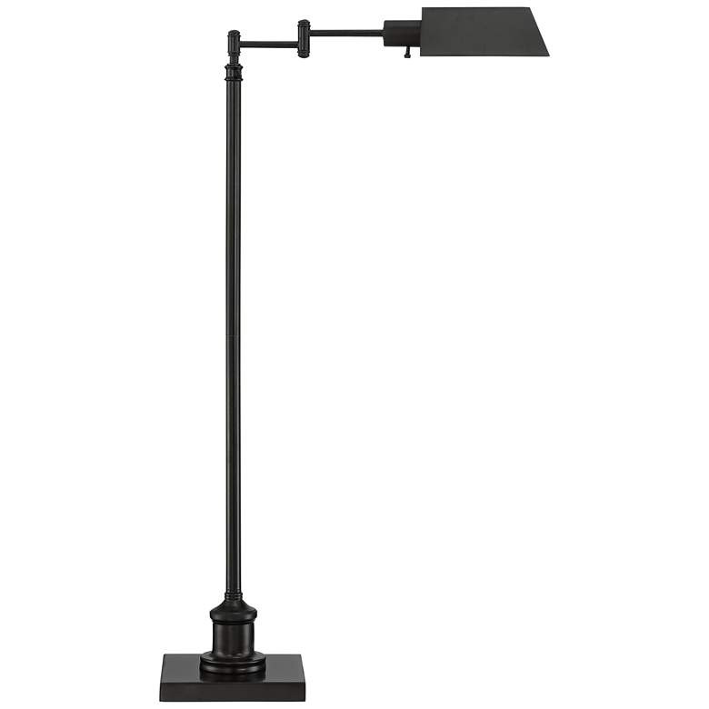 Jenson Dark Bronze Adjustable Height and Swing Arm Pharmacy Floor Lamp - #42D34 | Lamps Plus | Lamps Plus