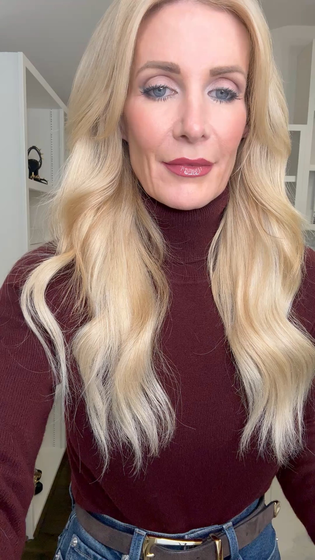 ✨ Winter cozy vibes, ready to see the Christmas lights with the family! ✨

Layering up in my Quince cashmere burgundy turtleneck sweater (so incredibly soft!) over my favorite thin Quince cashmere sweater for that perfect cozy combo. Added my reversible faux fur bomber jacket for warmth and style—love how versatile this piece is!

On the bottom, I’m wearing my favorite Pistola wide-leg jeans, which have been number one sellers on my blog the last two months—they really are that good. And these brown suede ankle booties? Hands down the most comfortable I’ve worn all season.

Everything runs true to size—extra small in the sweaters and jacket, size 24 in the denim.

Cozy, chic, and ready for magical winter nights. 

#WinterStyle #CozyChic #QuinceCashmere #PistolaJeans #FamilyNightOut #ChristmasLights #OOTDOver40 #FashionOver40



#LTKdayinmylife #LTKHoliday #LTKOver40