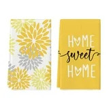 Sm:)e Home Sweet Home Boho Kitchen Towels, Yellow, 2 Count | Walmart (US)