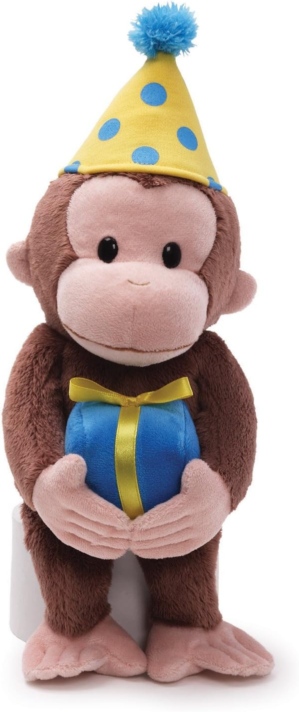 Gund Curious George Birthday Stuffed Animal | Amazon (US)