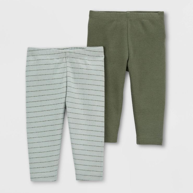 Carter's Just One You® Baby Boys' 2pk Striped Pants - Green | Target