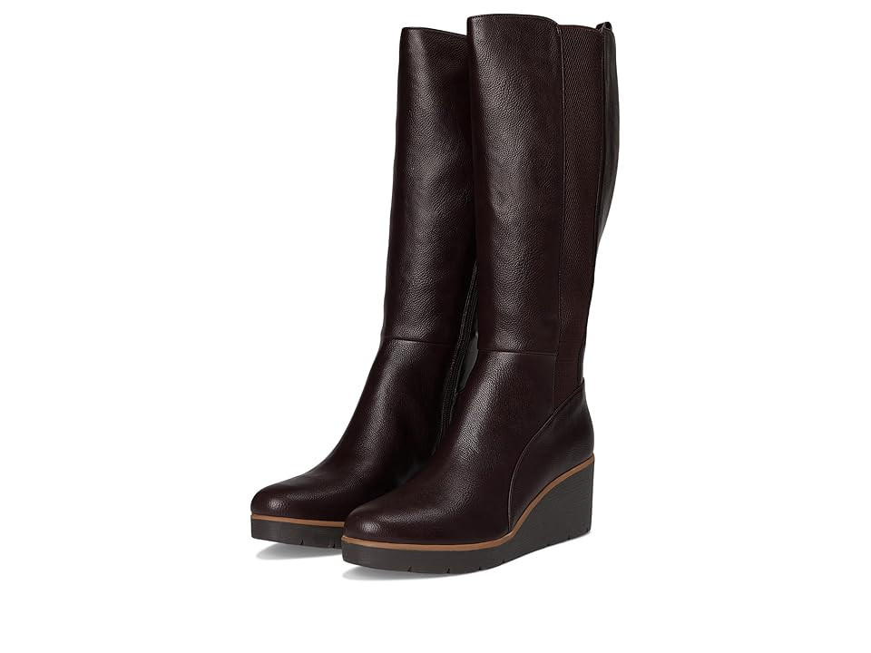 Naturalizer Soul Adrian Knee High Boot Women's Boots Dark Brown : 9.5 M (B), Synthetic/Textile | Zappos