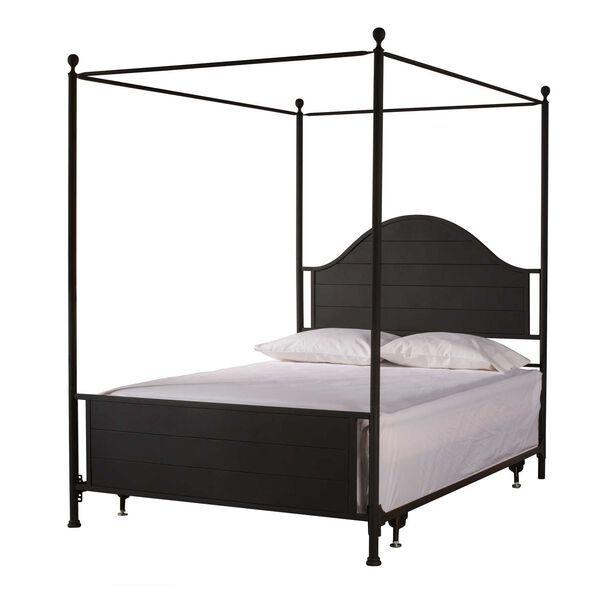 Cumberland Textured Black Canopy Bed | Bellacor