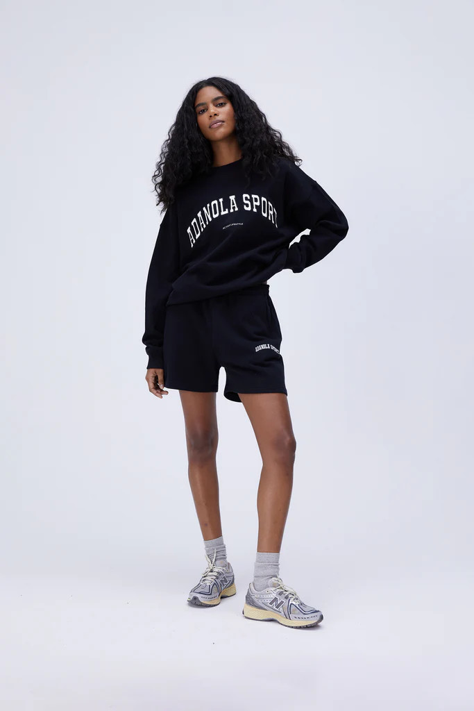 AS Sweat Shorts - Black | Adanola UK