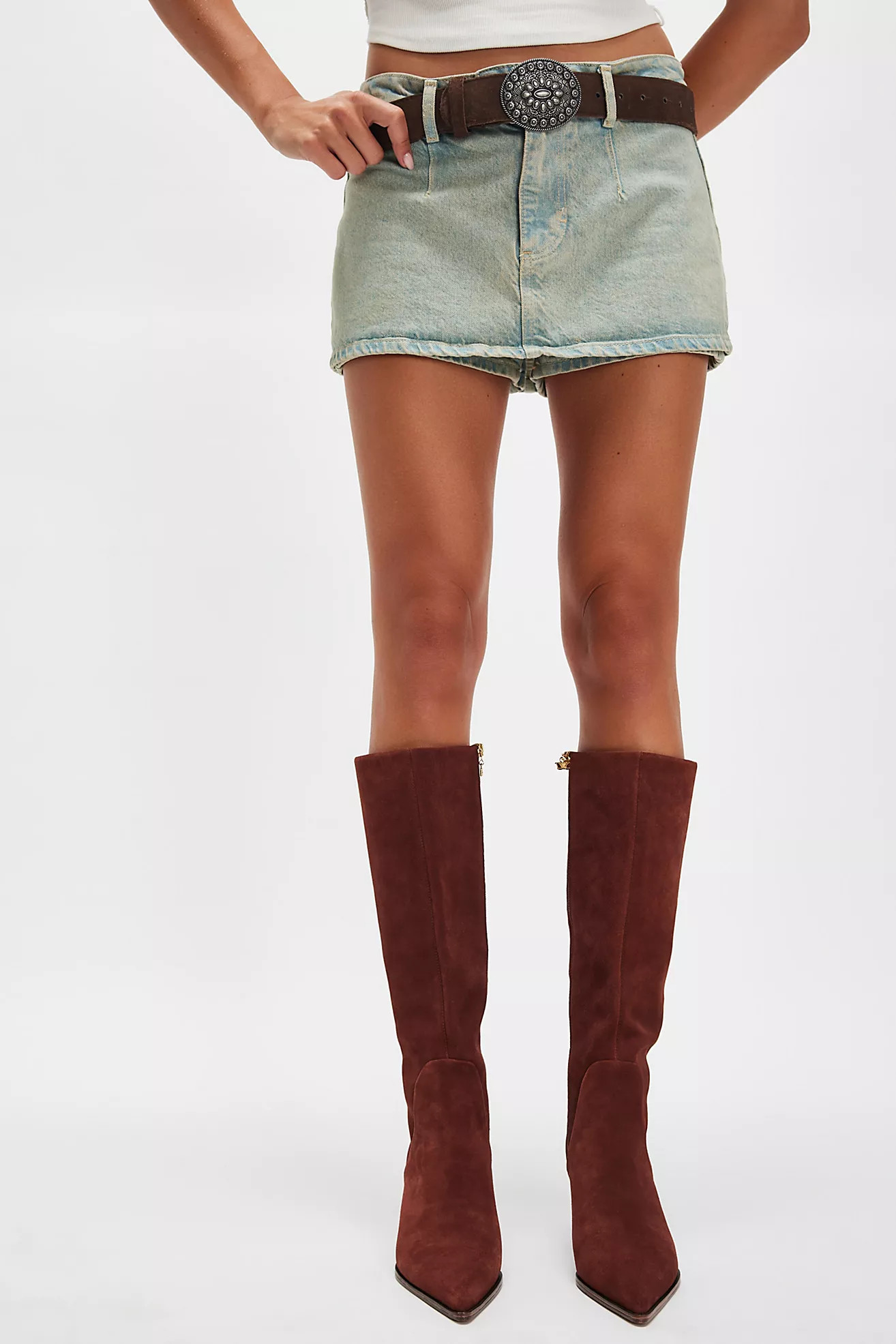 Yulia Tall Kitten Heel Boots | Free People (Global - UK&FR Excluded)