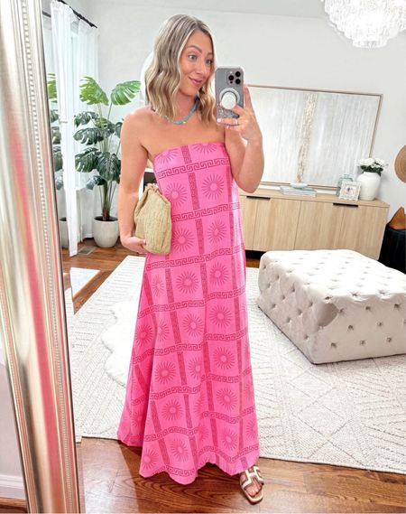 The perfect maxi dress for Summer, Mother’s Day, a Baby Shower…it’s beautiful!!! 🩷 P.S. it runs TTS—wearing size small! 

Dresses, summer dresses, maxi dresses, vacation style, Mother’s Day 

#LTKSaleAlert #LTKFindsUnder100 #LTKStyleTip
