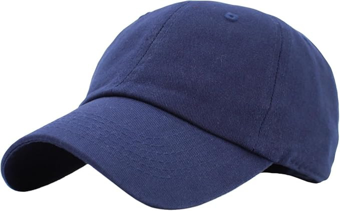 KBETHOS Classic Unisex Cotton Adjustable Low Crown Baseball Cap – Plain Dad Hat | Amazon (US)